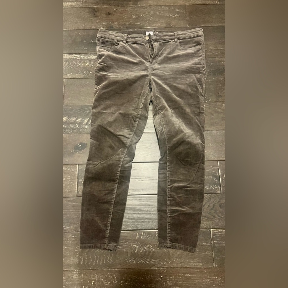 LOFT Women's GREY Corduroy Skinny Pants